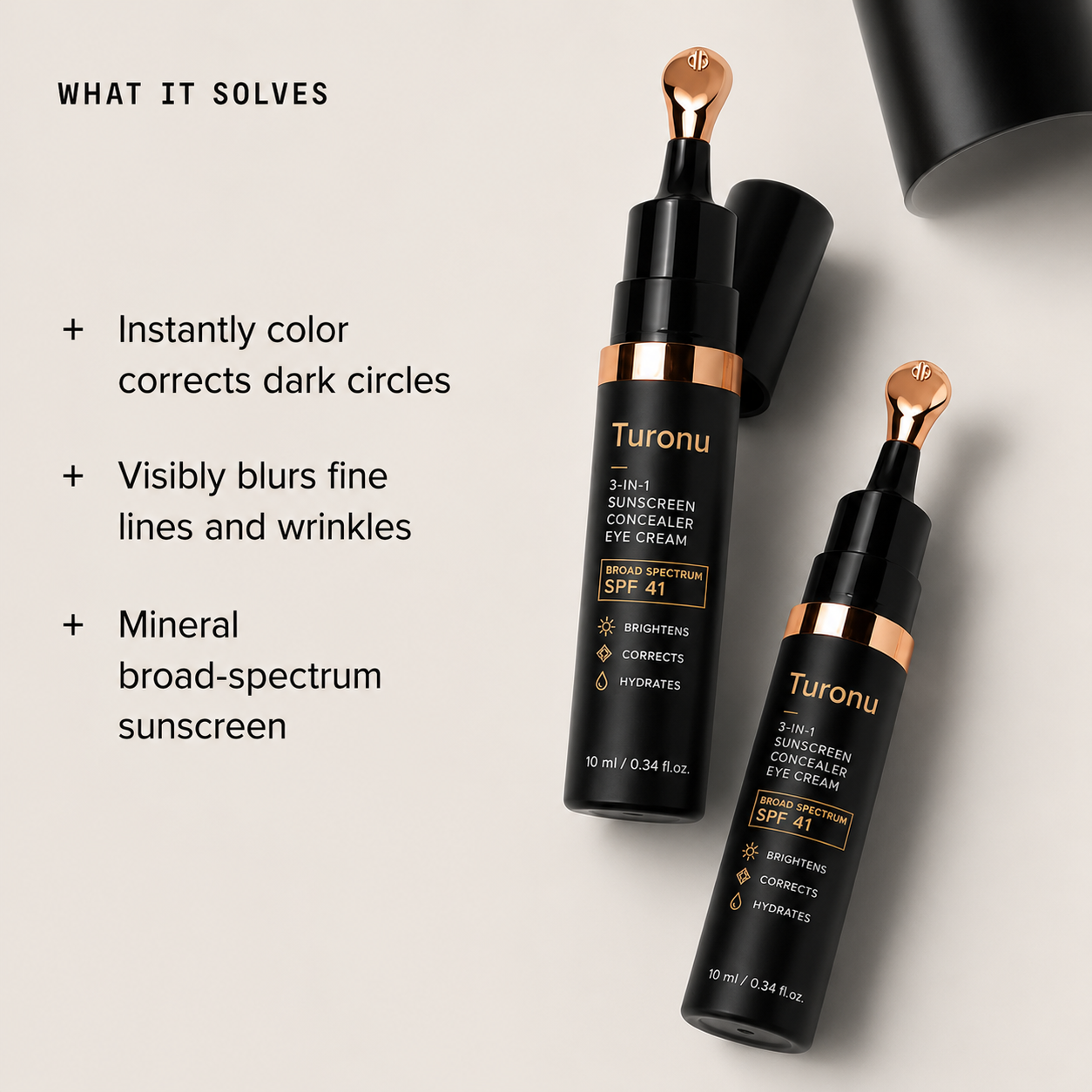 🎉Last Day Buy 1 Get 1 Free|Turonu Brightening Eye Corrector