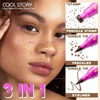 Waterproof Freckles Pen: Faux Freckle Stamp and Fine Tip