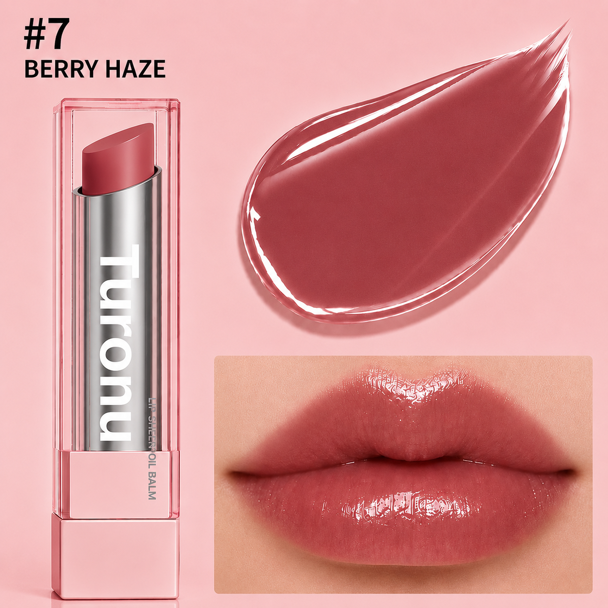 🔥Last Day Buy 1 Get 1 Free Turonu GLOW VEIL LIP SHEEN OIL BALM
