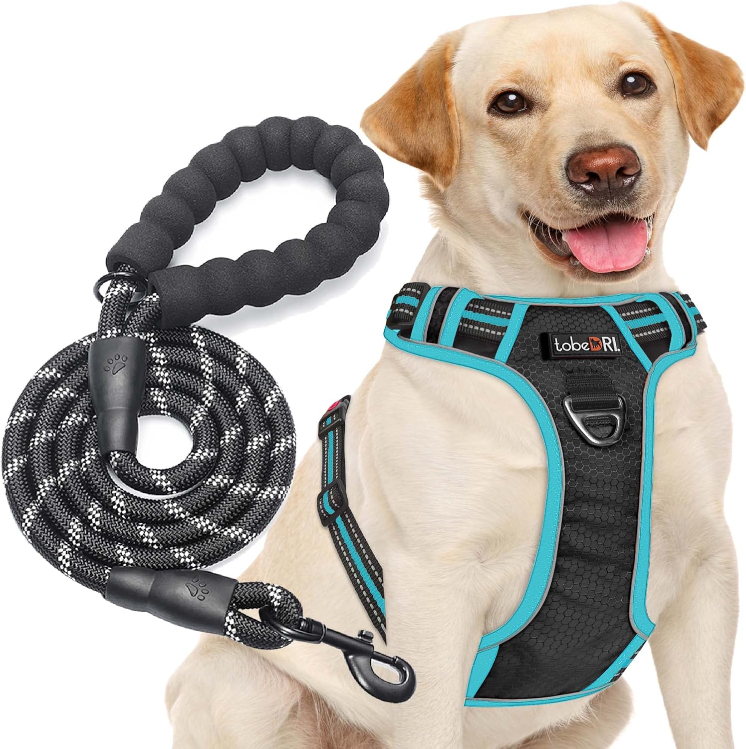 No Pull Dog Harness Adjustable Reflective Oxford Easy Contro