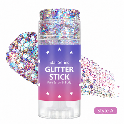 🔥🔥July 4th Independence Day celebration: body, face, hair, and sparkling star makeup sticks.