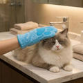 Animal care microfibre glove