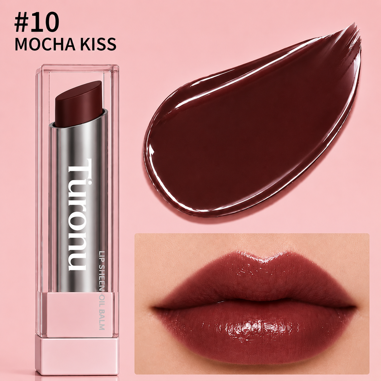 🔥Last Day Buy 1 Get 1 Free Turonu GLOW VEIL LIP SHEEN OIL BALM