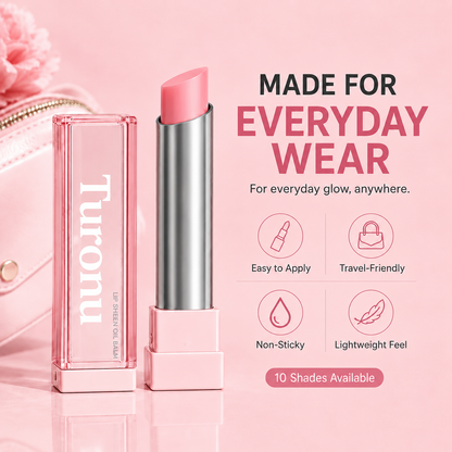 🔥Last Day Buy 1 Get 1 Free Turonu GLOW VEIL LIP SHEEN OIL BALM