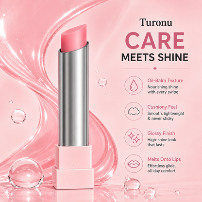 🔥Last Day Buy 1 Get 1 Free Turonu GLOW VEIL LIP SHEEN OIL BALM