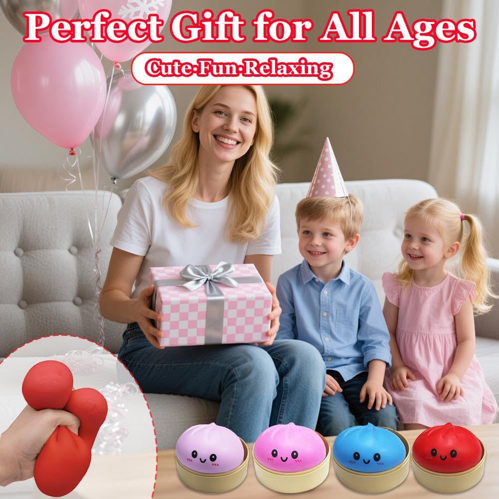 ✨Soft Bun Squishy – Great Stress Relief Gift for Kids