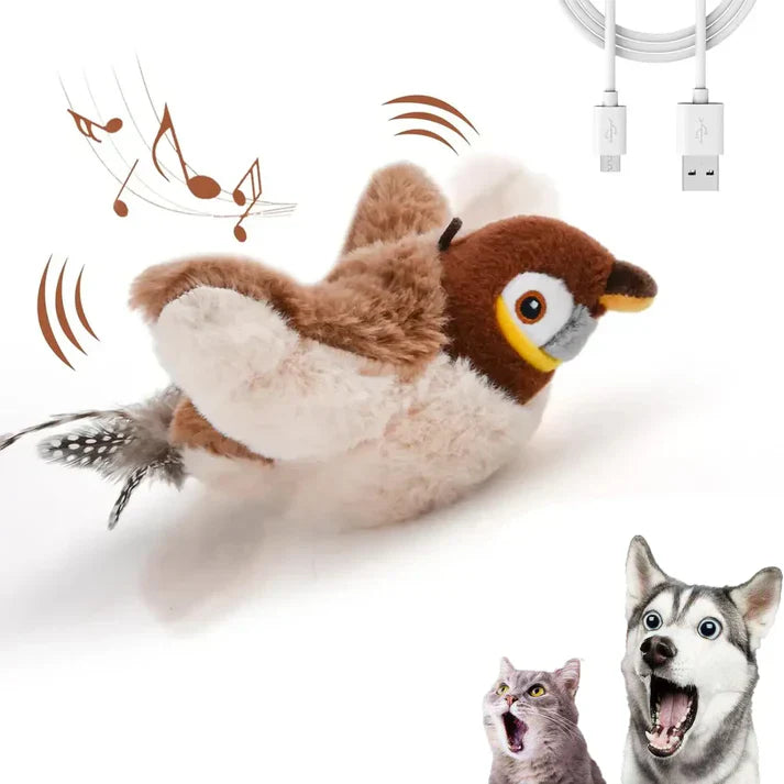 Little bird chirping simulation toy, cat hunting play, self fun