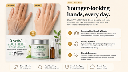 🏆 LIMITED-TIME 30% OFF! ✨Skavix™ YouthLift Retinol Hand Cream